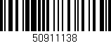 Código de barras (EAN, GTIN, SKU, ISBN): '50911138'