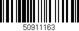 Código de barras (EAN, GTIN, SKU, ISBN): '50911163'