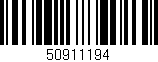 Código de barras (EAN, GTIN, SKU, ISBN): '50911194'