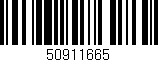 Código de barras (EAN, GTIN, SKU, ISBN): '50911665'