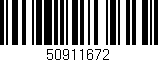 Código de barras (EAN, GTIN, SKU, ISBN): '50911672'