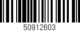 Código de barras (EAN, GTIN, SKU, ISBN): '50912603'