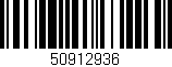 Código de barras (EAN, GTIN, SKU, ISBN): '50912936'