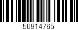 Código de barras (EAN, GTIN, SKU, ISBN): '50914765'
