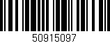 Código de barras (EAN, GTIN, SKU, ISBN): '50915097'