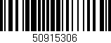 Código de barras (EAN, GTIN, SKU, ISBN): '50915306'