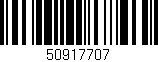 Código de barras (EAN, GTIN, SKU, ISBN): '50917707'
