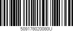 Código de barras (EAN, GTIN, SKU, ISBN): '509178020080U'