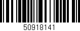 Código de barras (EAN, GTIN, SKU, ISBN): '50918141'