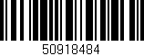 Código de barras (EAN, GTIN, SKU, ISBN): '50918484'