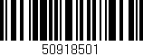 Código de barras (EAN, GTIN, SKU, ISBN): '50918501'