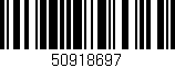 Código de barras (EAN, GTIN, SKU, ISBN): '50918697'