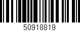 Código de barras (EAN, GTIN, SKU, ISBN): '50918819'