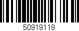 Código de barras (EAN, GTIN, SKU, ISBN): '50919119'