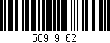 Código de barras (EAN, GTIN, SKU, ISBN): '50919162'