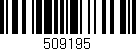 Código de barras (EAN, GTIN, SKU, ISBN): '509195'
