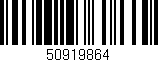 Código de barras (EAN, GTIN, SKU, ISBN): '50919864'
