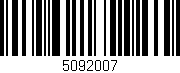 Código de barras (EAN, GTIN, SKU, ISBN): '5092007'