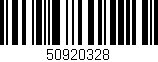 Código de barras (EAN, GTIN, SKU, ISBN): '50920328'