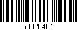 Código de barras (EAN, GTIN, SKU, ISBN): '50920461'