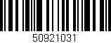 Código de barras (EAN, GTIN, SKU, ISBN): '50921031'