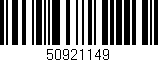 Código de barras (EAN, GTIN, SKU, ISBN): '50921149'