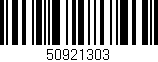 Código de barras (EAN, GTIN, SKU, ISBN): '50921303'