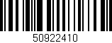 Código de barras (EAN, GTIN, SKU, ISBN): '50922410'