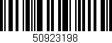 Código de barras (EAN, GTIN, SKU, ISBN): '50923198'