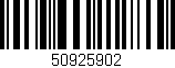 Código de barras (EAN, GTIN, SKU, ISBN): '50925902'