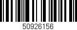 Código de barras (EAN, GTIN, SKU, ISBN): '50926156'
