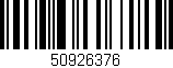 Código de barras (EAN, GTIN, SKU, ISBN): '50926376'