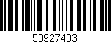 Código de barras (EAN, GTIN, SKU, ISBN): '50927403'