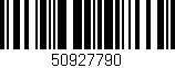 Código de barras (EAN, GTIN, SKU, ISBN): '50927790'