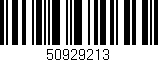 Código de barras (EAN, GTIN, SKU, ISBN): '50929213'