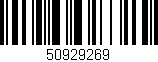 Código de barras (EAN, GTIN, SKU, ISBN): '50929269'