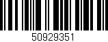 Código de barras (EAN, GTIN, SKU, ISBN): '50929351'