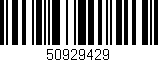 Código de barras (EAN, GTIN, SKU, ISBN): '50929429'
