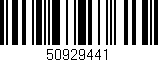 Código de barras (EAN, GTIN, SKU, ISBN): '50929441'