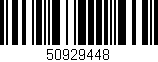 Código de barras (EAN, GTIN, SKU, ISBN): '50929448'