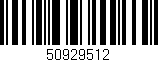 Código de barras (EAN, GTIN, SKU, ISBN): '50929512'