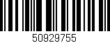 Código de barras (EAN, GTIN, SKU, ISBN): '50929755'
