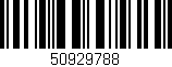 Código de barras (EAN, GTIN, SKU, ISBN): '50929788'