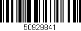 Código de barras (EAN, GTIN, SKU, ISBN): '50929841'