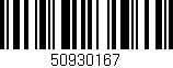 Código de barras (EAN, GTIN, SKU, ISBN): '50930167'
