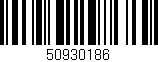 Código de barras (EAN, GTIN, SKU, ISBN): '50930186'