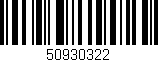 Código de barras (EAN, GTIN, SKU, ISBN): '50930322'
