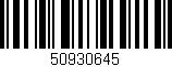 Código de barras (EAN, GTIN, SKU, ISBN): '50930645'