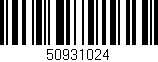 Código de barras (EAN, GTIN, SKU, ISBN): '50931024'