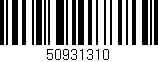 Código de barras (EAN, GTIN, SKU, ISBN): '50931310'